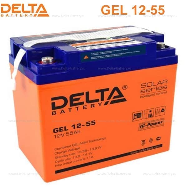 Аккумуляторная батарея Delta GEL 12-55 в Ростове-на-Дону