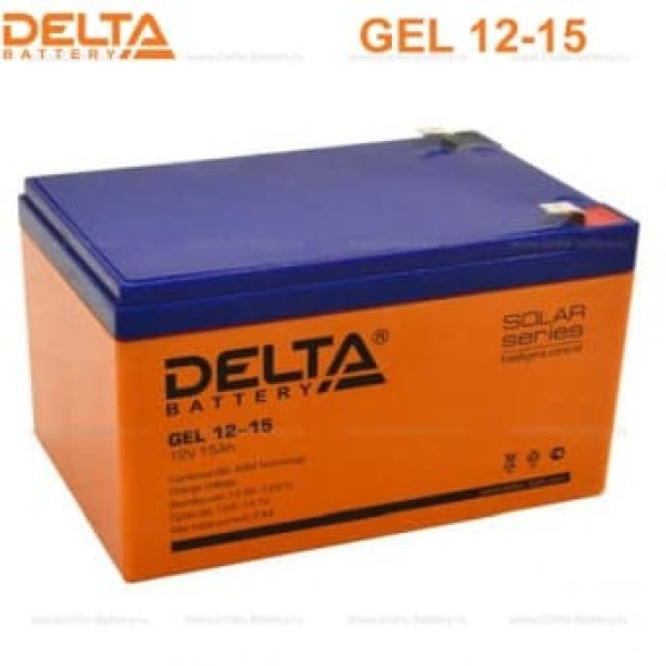 Аккумуляторная батарея Delta GEL 12-15 (12V / 15Ah) в Ростове-на-Дону