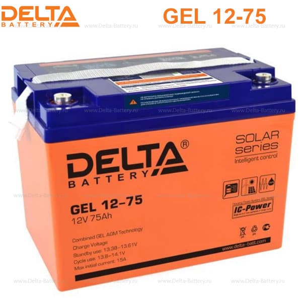 Аккумуляторная батарея Delta GEL 12-75 в Ростове-на-Дону